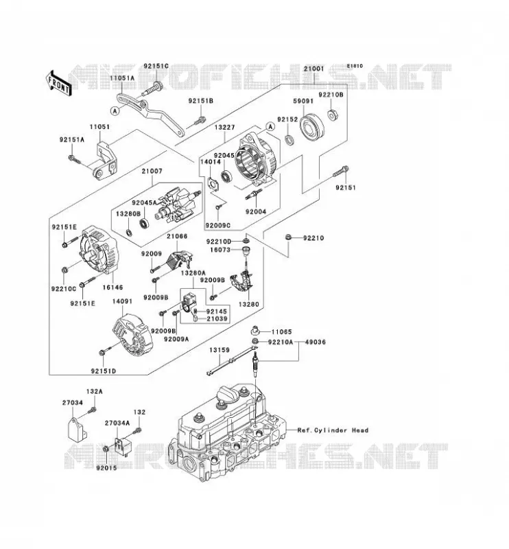 GENERATOR Kawasaki SSV 950 2002 MULE 2510 DIESEL  KAF950-A3