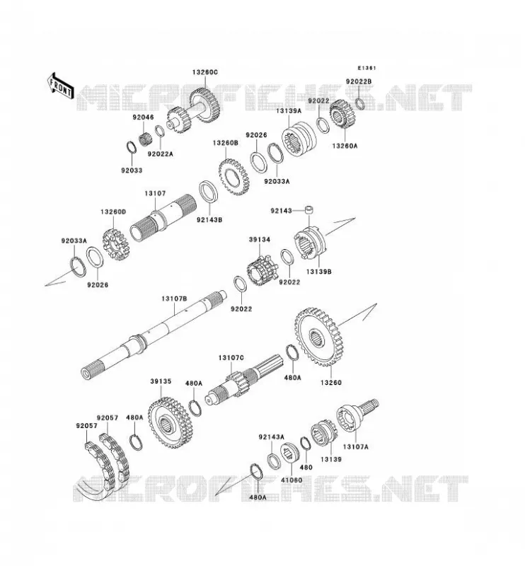 TRANSMISSION Kawasaki SSV 950 2004 MULE 3010 DIESEL 4X4  KAF950-B2