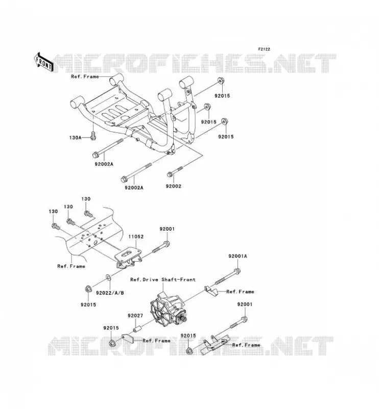 ENGINE MOUNT Kawasaki SSV 950 2004 MULE 3010 DIESEL 4X4  KAF950-B2