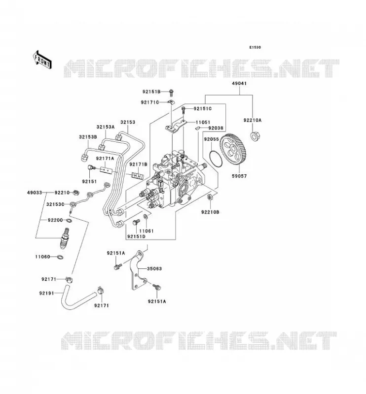 FUEL INJECTION Kawasaki SSV 950 2004 MULE 3010 DIESEL 4X4  KAF950-B2