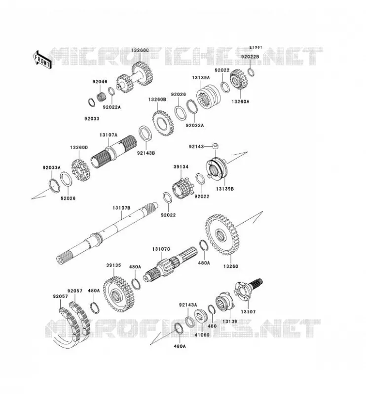 TRANSMISSION Kawasaki SSV 950 2006 MULE 3010 DIESEL 4X4  KAF950B6F