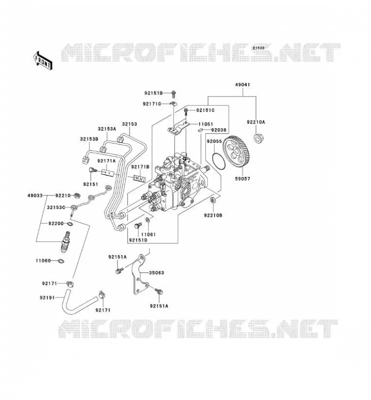 FUEL INJECTION Kawasaki SSV 950 2006 MULE 3010 DIESEL 4X4  KAF950B6F