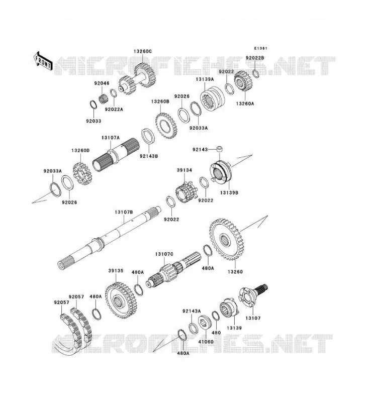 TRANSMISSION Kawasaki SSV 950 2007 MULE 3010 DIESEL 4X4  KAF950B7F