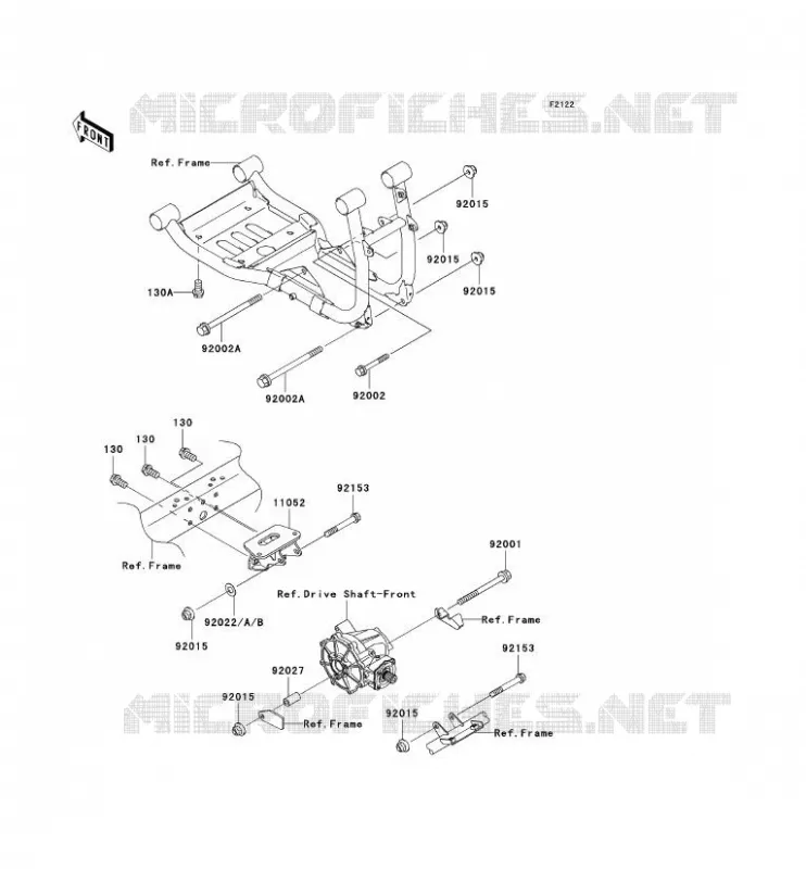 ENGINE MOUNT Kawasaki SSV 950 2007 MULE 3010 DIESEL 4X4  KAF950B7F