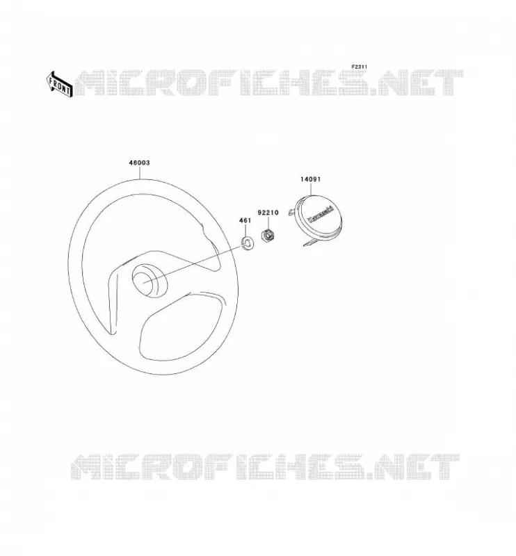HANDLEBAR Kawasaki SSV 950 2007 MULE 3010 TRANS 4X4 DIESEL  KAF950C7F