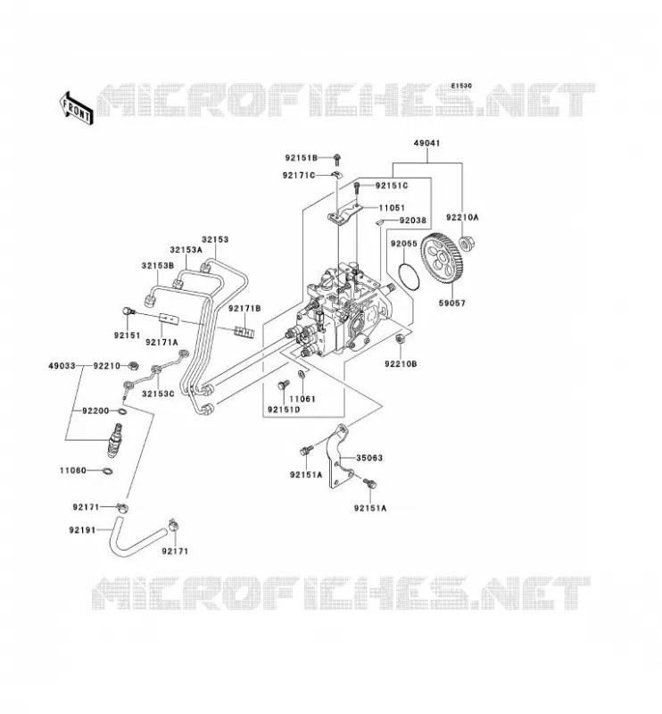 FUEL INJECTION Kawasaki SSV 950 2011 MULE 4010 DIESEL 4X4  KAF950FBF
