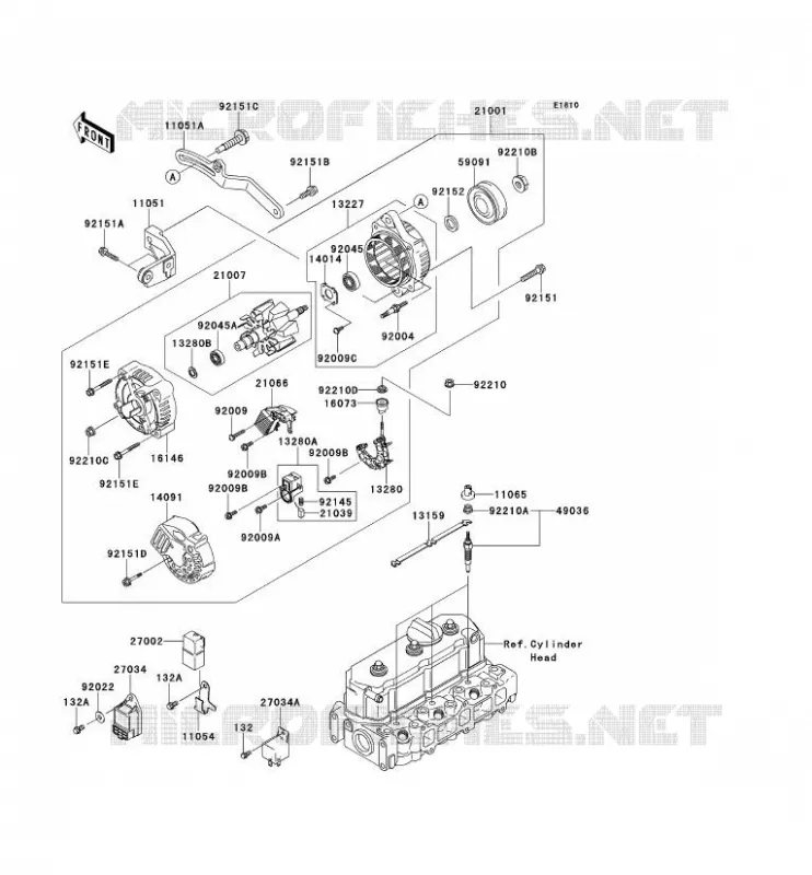 GENERATOR Kawasaki SSV 950 2012 MULE 4010 DIESEL 4X4  KAF950FCF