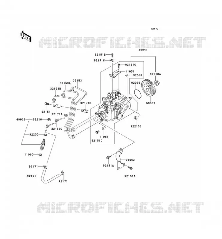 FUEL INJECTION Kawasaki SSV 950 2009 MULE 4010 TRANS 4X4 DIESEL  KAF950G9F