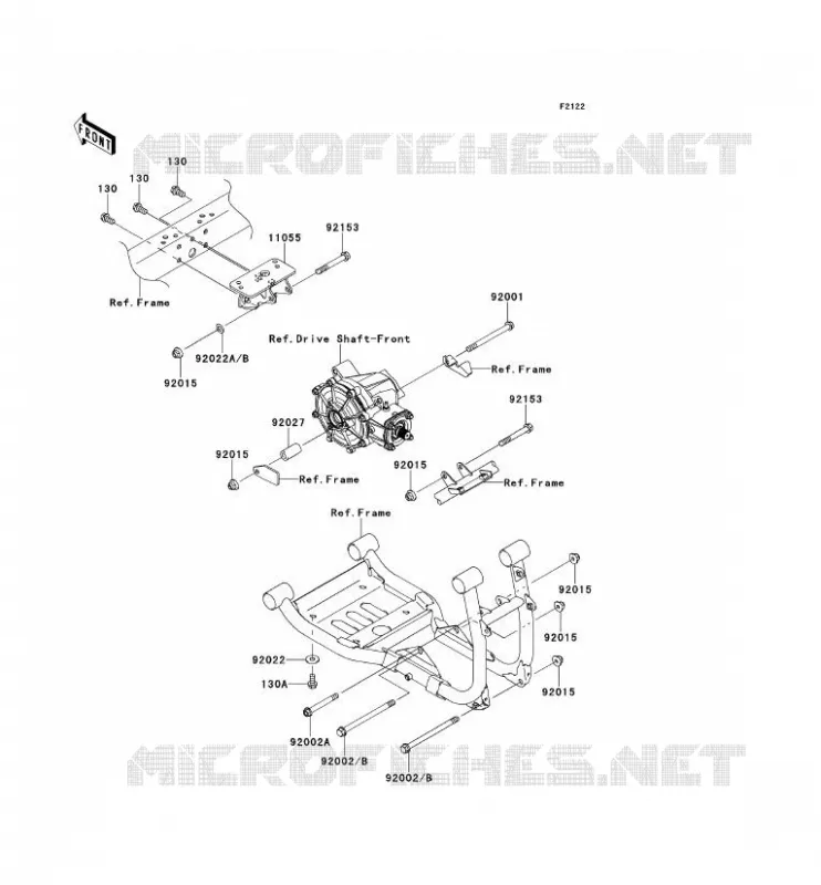 ENGINE MOUNT Kawasaki SSV 950 2009 MULE 4010 TRANS 4X4 DIESEL  KAF950G9F