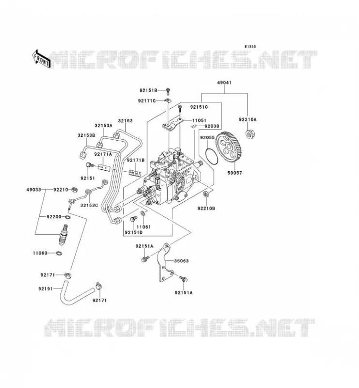 FUEL INJECTION Kawasaki SSV 950 2010 MULE 4010 TRANS 4X4 DIESEL  KAF950GAF