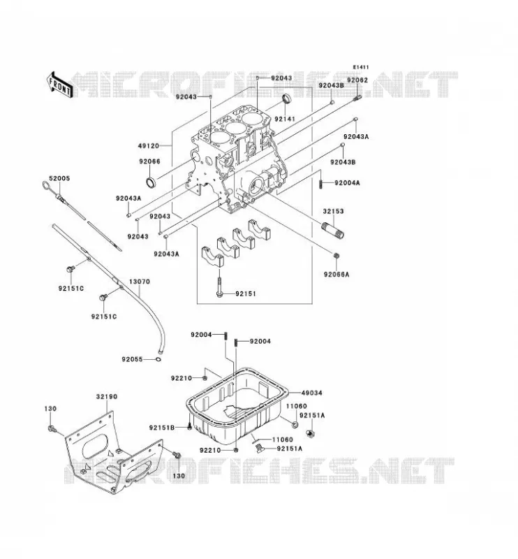 CRANKCASE(S) Kawasaki SSV 950 2013 MULE 4010 TRANS 4X4 DIESEL  KAF950GDF