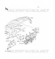 FRONT FENDER voor Kawasaki TERYX 750 4X4 LE 2008