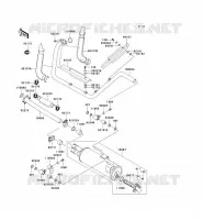 EXHAUST voor Kawasaki TERYX 750 4X4 2009