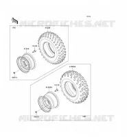 WHEELS   TIRES voor Kawasaki TERYX 750 4X4 2009