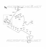 BRAKE PIPE voor Kawasaki TERYX 750 4X4 2009