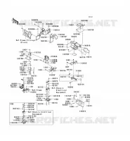 FRAME PARTS(ARRI&Egrave;RE) voor Kawasaki TERYX 750 4X4 2009