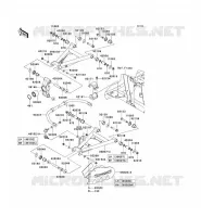 REAR SUSPENSION voor Kawasaki TERYX 750 4X4 2009