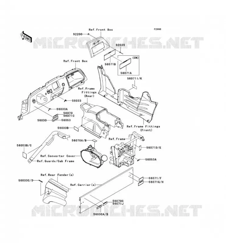 LABELS Kawasaki SSV 750 2009 TERYX 750 4X4 SPORT  KRF750L9F