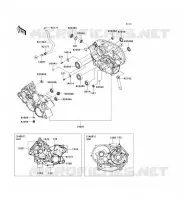 CRANKCASE(S) voor Kawasaki TERYX 750 4X4 NRA OUTDOORS 2009