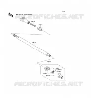 DRIVE SHAFT(H&Eacute;LICE) voor Kawasaki TERYX 750 4X4 NRA OUTDOORS 2009