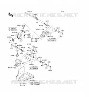 FRONT SUSPENSION   SHOCK ABSORBER voor Kawasaki TERYX 750 4X4 NRA OUTDOORS 2009