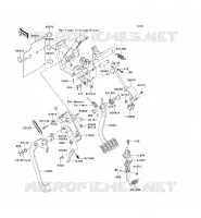 BRAKE PEDAL   THROTTLE LEVER voor Kawasaki TERYX 750 FI 4X4 2011