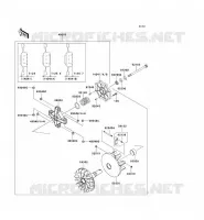 DRIVE CONVERTER( VF750DE082164) voor Kawasaki TERYX 750 FI 4X4 2011