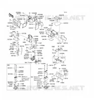 FRAME PARTS(ARRI&Egrave;RE) voor Kawasaki TERYX 750 FI 4X4 2011
