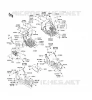 FRAME PARTS(AVANT) voor Kawasaki TERYX 750 FI 4X4 2011