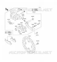 FRONT BRAKE voor Kawasaki TERYX 750 FI 4X4 2011