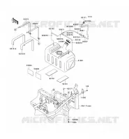 FUEL TANK voor Kawasaki TERYX 750 FI 4X4 2011