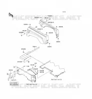 REAR FENDER voor Kawasaki TERYX 750 FI 4X4 2011