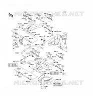 REAR SUSPENSION voor Kawasaki TERYX 750 FI 4X4 2011