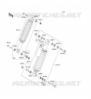 SUSPENSION   SHOCK ABSORBER voor Kawasaki TERYX 750 FI 4X4 2011