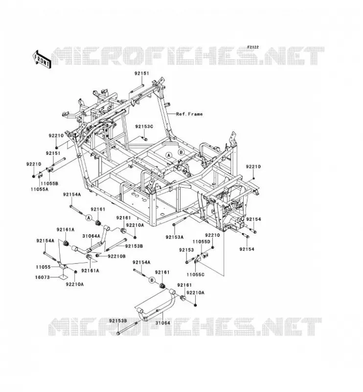 ENGINE MOUNT Kawasaki SSV 750 2012 TERYX 750 FI 4X4 LE  KRF750PCS