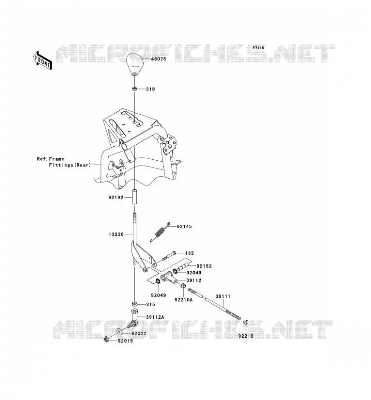 CONTROL Kawasaki SSV 750 2011 TERYX 750 FI 4X4 LE  KRF750RBF