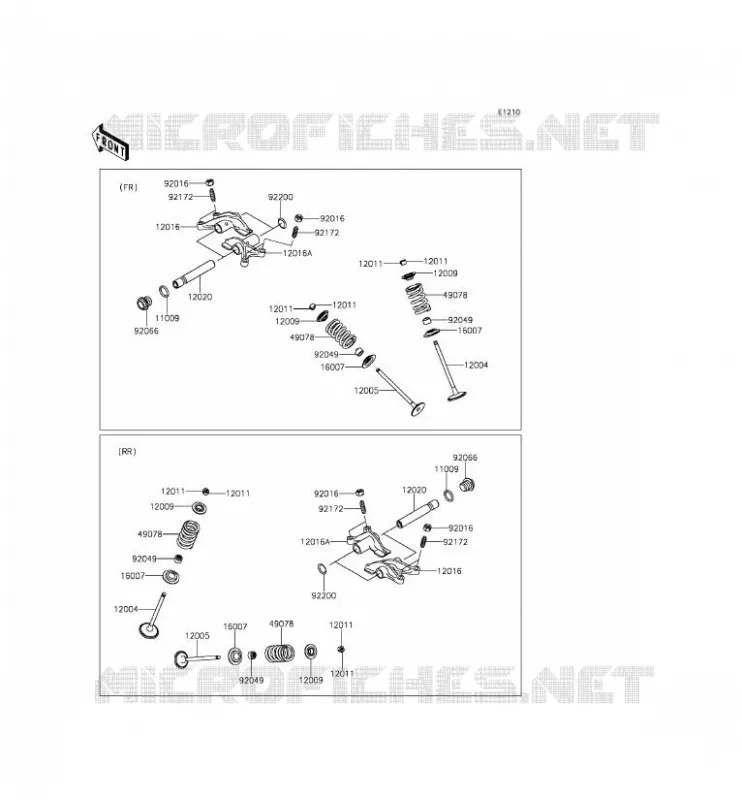 VALVE Kawasaki SSV 800 2014 TERYX  KRF800AEF