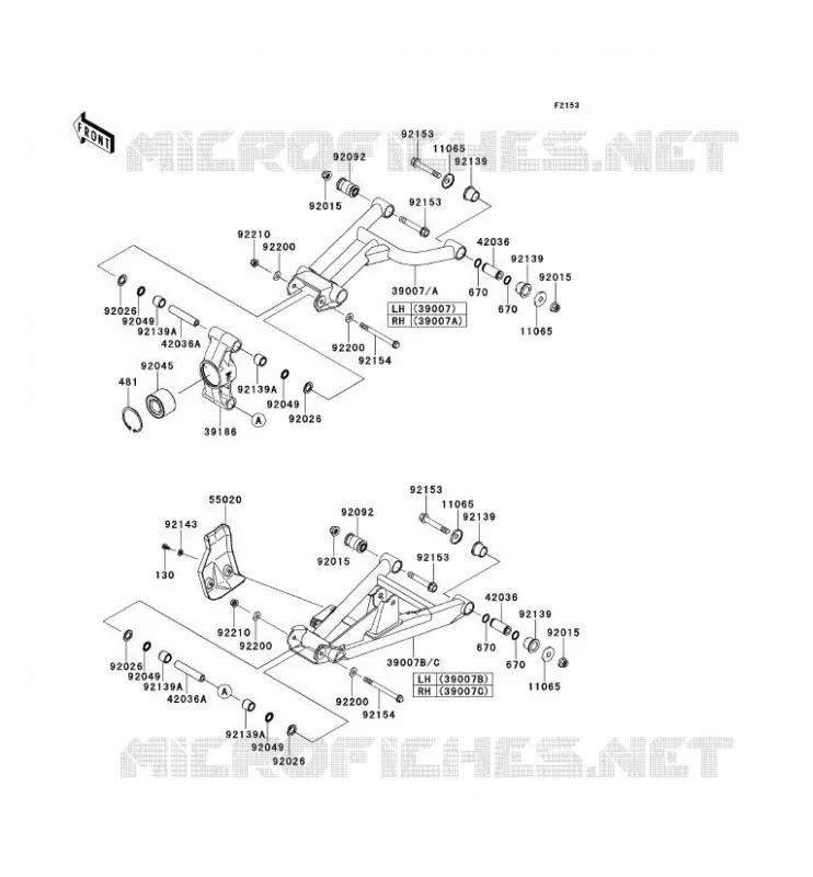 REAR SUSPENSION Kawasaki SSV 750 2012 TERYX 4 750 4X4  KRT750ACF