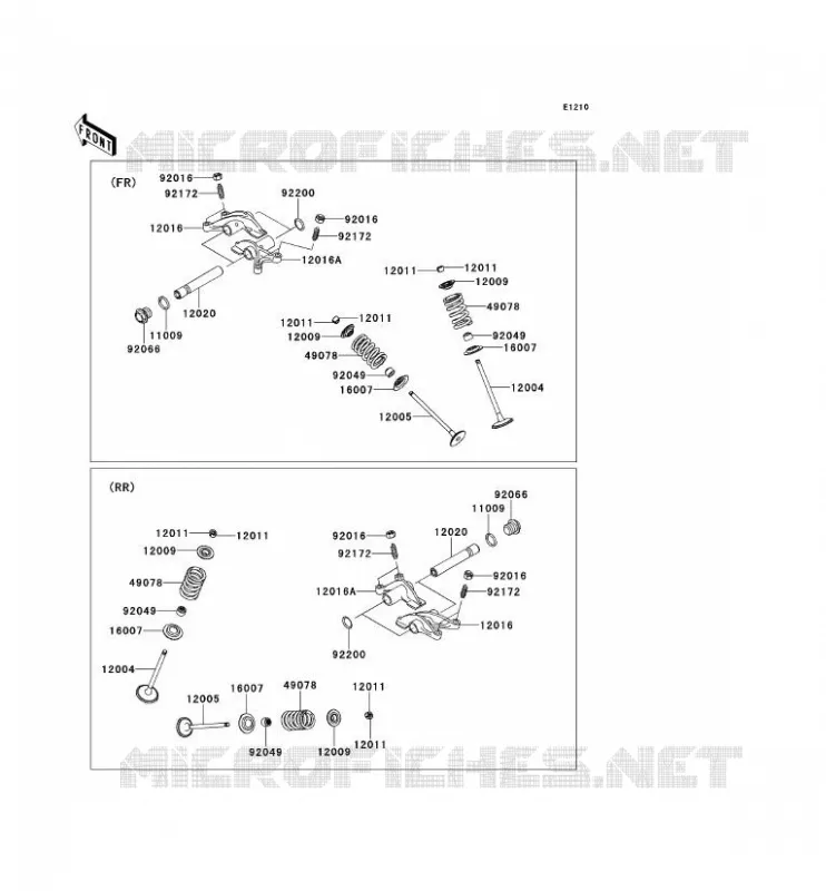 VALVE Kawasaki SSV 750 2012 TERYX 4 750 4X4  KRT750ACF