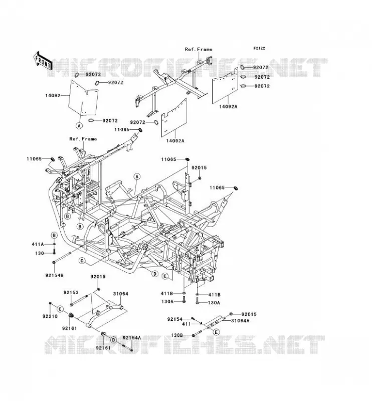 ENGINE MOUNT Kawasaki SSV 750 2013 TERYX 4 750 4X4  KRT750ADF