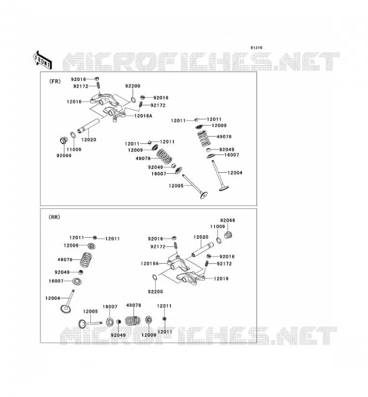 VALVE Kawasaki SSV 750 2013 TERYX 4 750 4X4  KRT750ADF