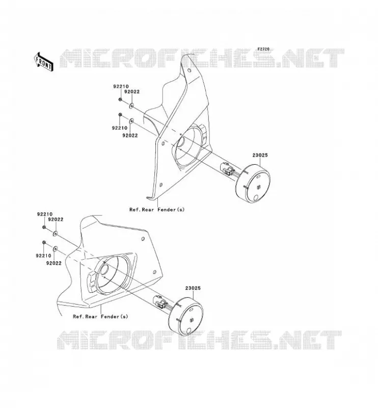 TAILIGHT(S) Kawasaki SSV 750 2013 TERYX 4 750 4X4 EPS  KRT750BDF