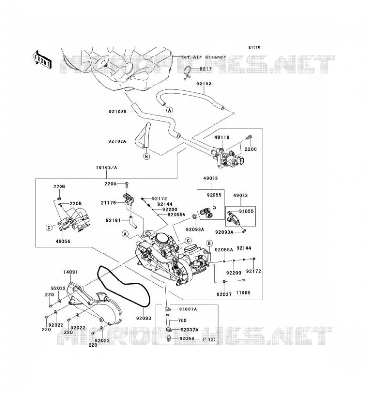 CARBURETOR Kawasaki SSV 750 2012 TERYX 4 750 4X4 EPS LE  KRT750CCF