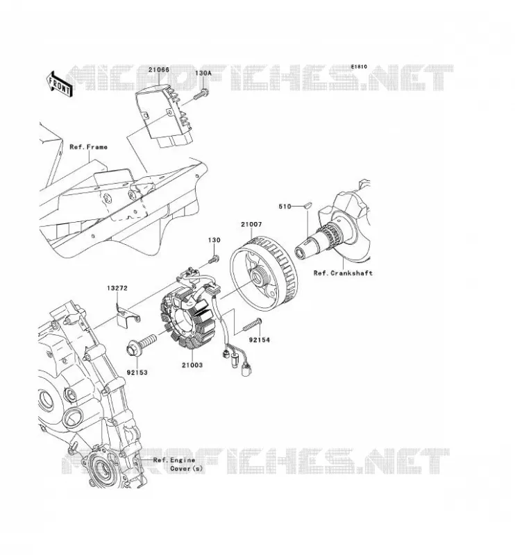 GENERATOR Kawasaki SSV 750 2012 TERYX 4 750 4X4 EPS LE  KRT750CCF