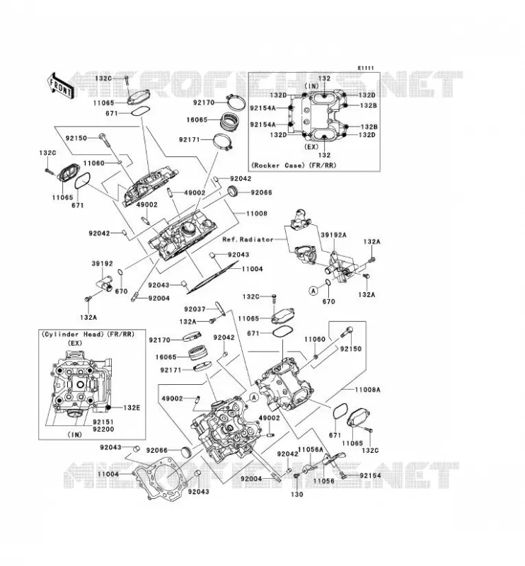 CYLINDER HEAD Kawasaki SSV 750 2012 TERYX 4 750 4X4 EPS LE  KRT750CCF