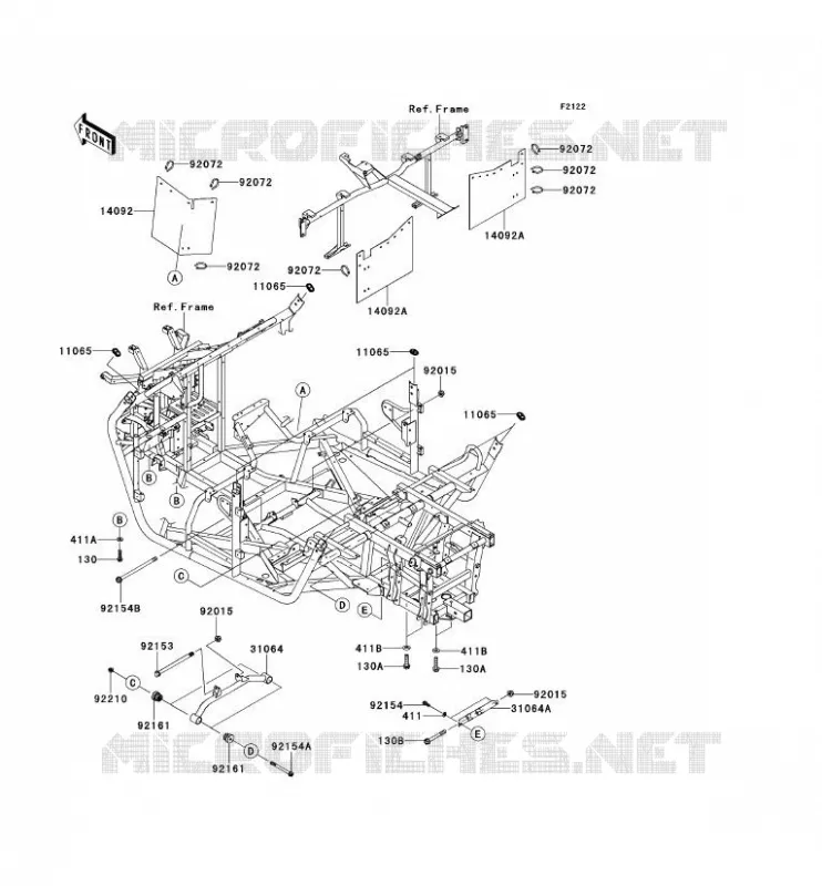 ENGINE MOUNT Kawasaki SSV 750 2013 TERYX 4 750 4X4 EPS LE  KRT750CDF
