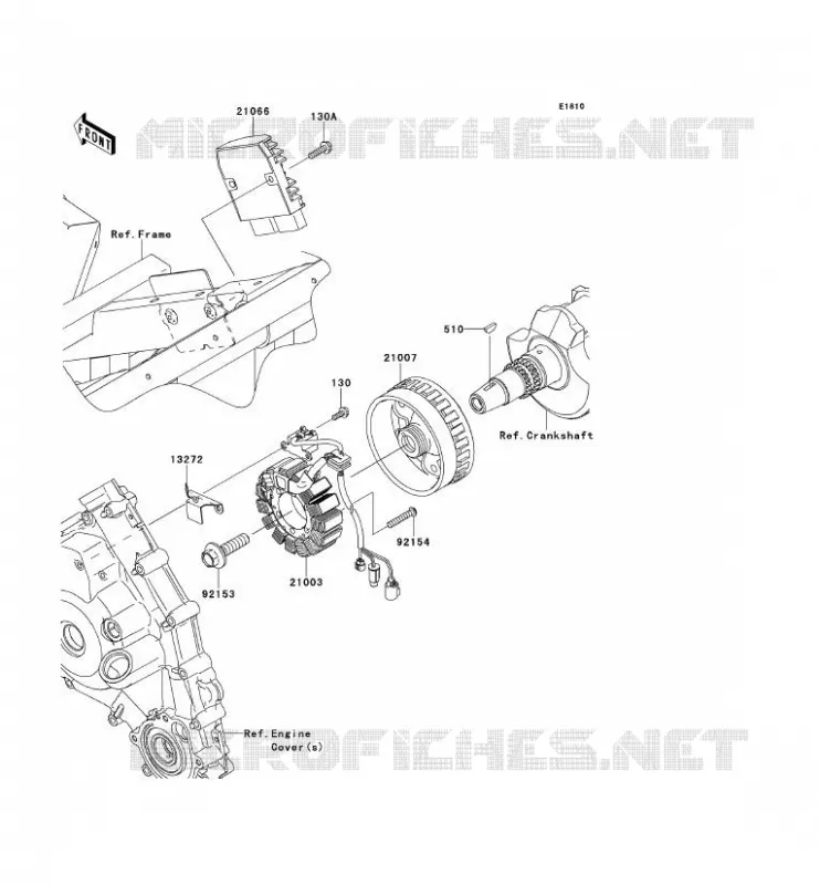 GENERATOR Kawasaki SSV 750 2013 TERYX 4 750 4X4 EPS LE  KRT750CDF