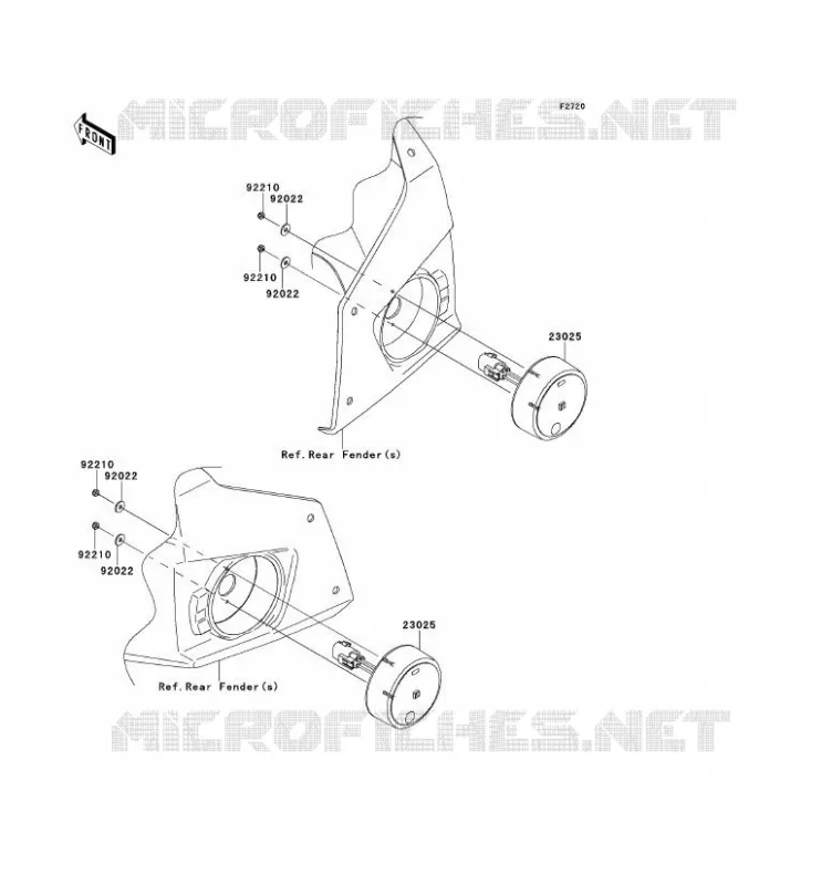 TAILIGHT(S) Kawasaki SSV 750 2013 TERYX 4 750 4X4 EPS LE  KRT750CDF