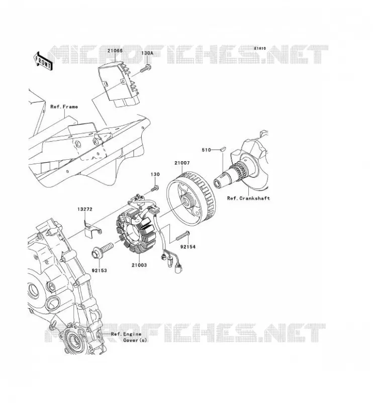 GENERATOR Kawasaki SSV 750 2012 TERYX 4 750 4X4 EPS  KRT750DCF