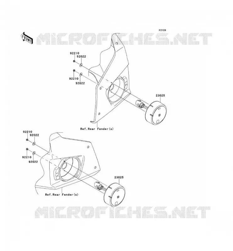 TAILIGHT(S) Kawasaki SSV 800 2014 TERYX 4  KRT800AEF